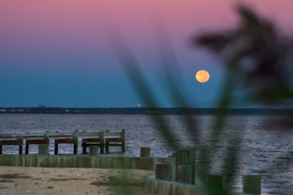 Michael Ortega Photographer moon over barnaget bay